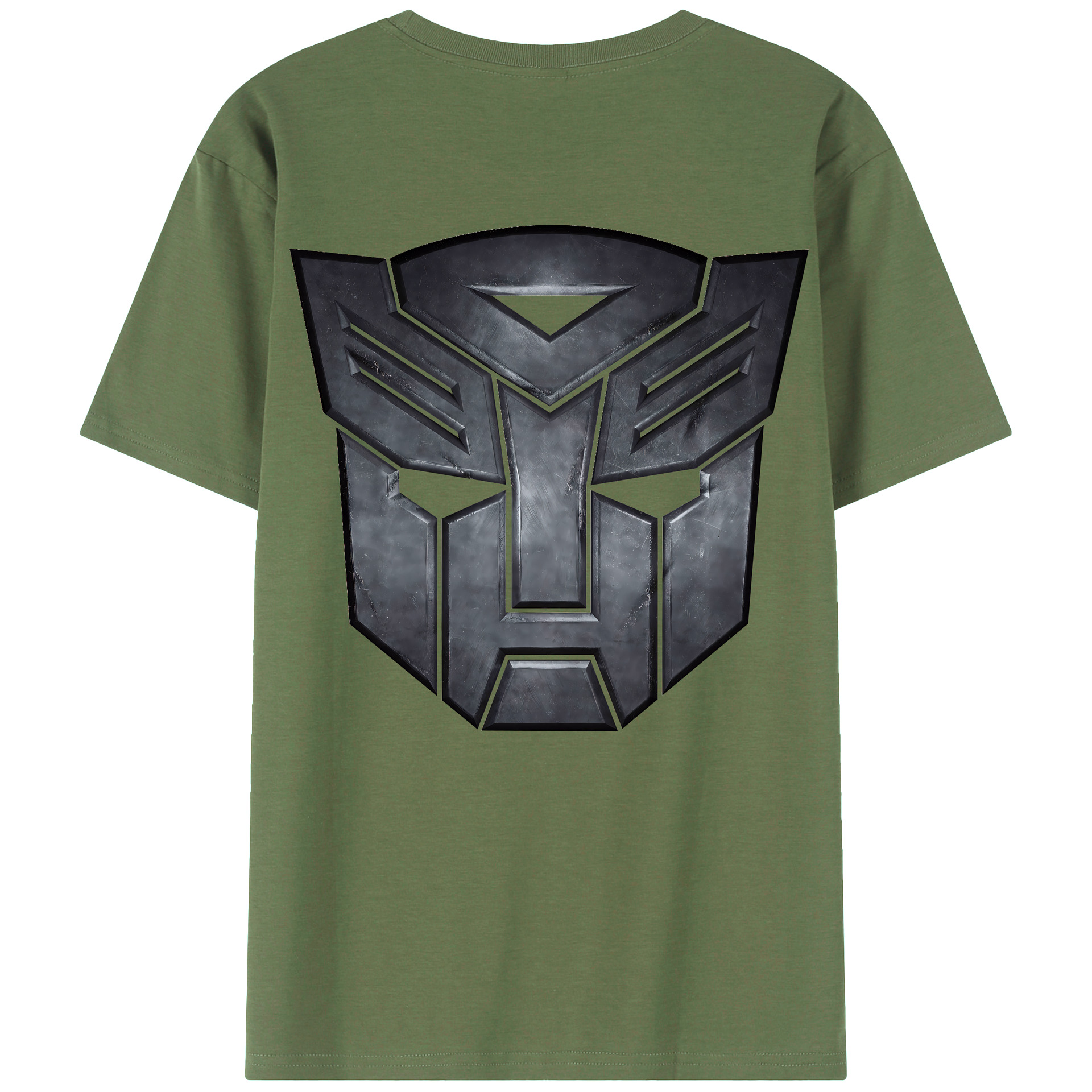 （画像用） Transformers トランスフォーマー 綿100％ メンズ半袖Tシャツ（バックプリント） 通気性
